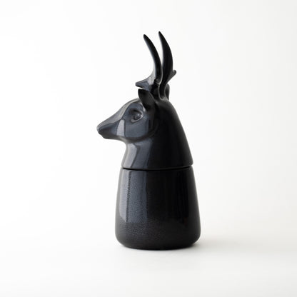 Ikimetsä - Deer with large antlers (Black)