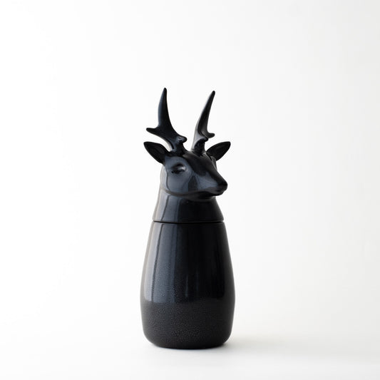 Ikimetsä - Deer with large antlers (Black)