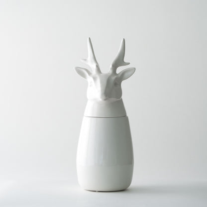 Ikimetsä - Deer with large antlers (White)