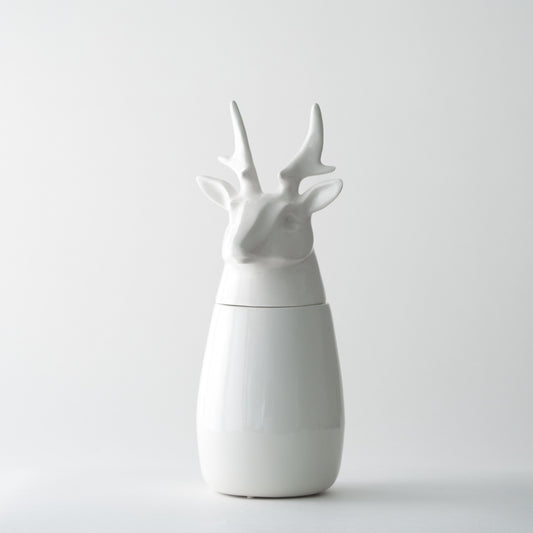Ikimetsä - Deer with large antlers (White)