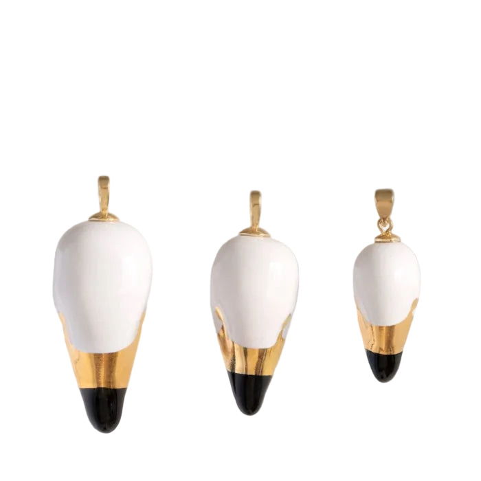 Joutsenkoru Ceramic Swan Pendant (White)